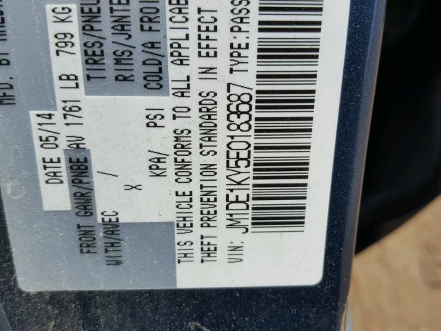 JM1DE1KY5E0183687 - 2014 MAZDA MAZDA2 SPO 灰色 照片 10