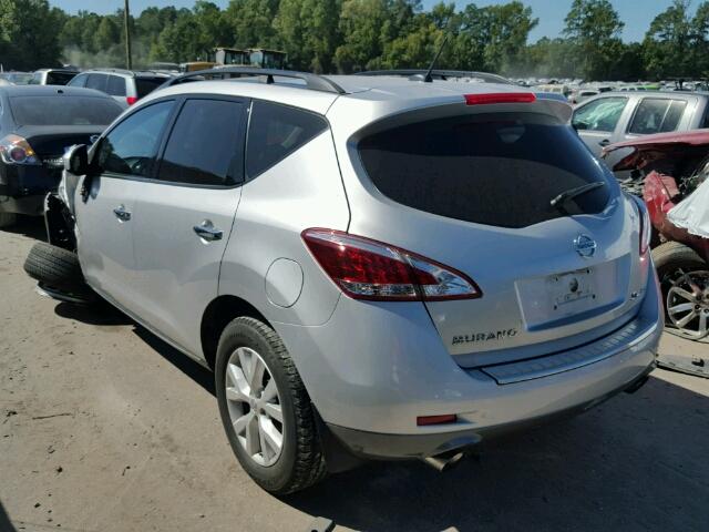 JN8AZ1MW3BW179587 - 2011 NISSAN MURANO S SILVER photo 3