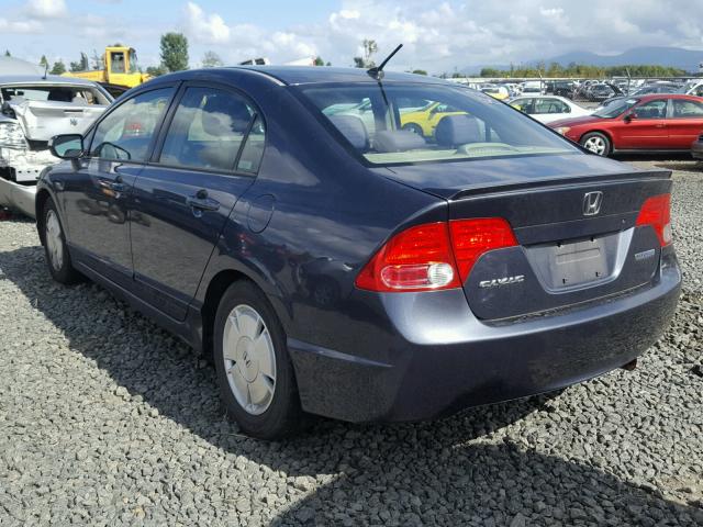 JHMFA36256S029006 - 2006 HONDA CIVIC BLUE photo 3