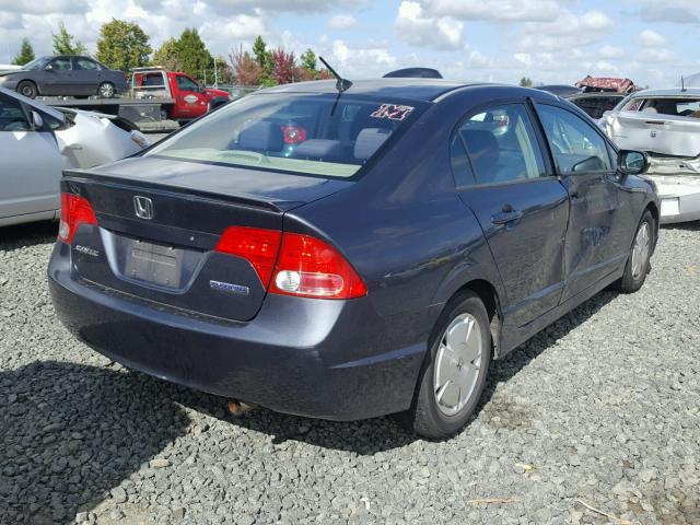 JHMFA36256S029006 - 2006 HONDA CIVIC BLUE photo 4