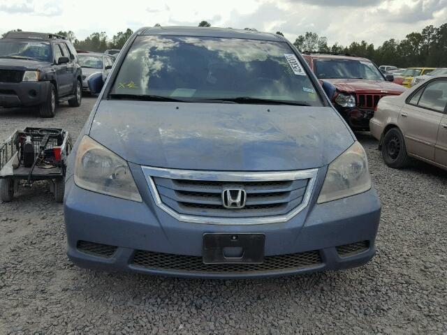 5FNRL3H72AB024319 - 2010 HONDA ODYSSEY BLUE photo 9