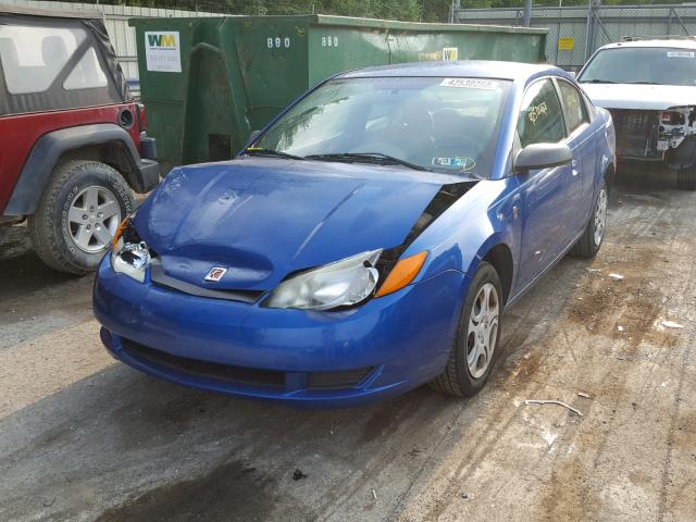 1G8AN12F84Z222181 - 2004 SATURN ION LEVEL BLUE photo 2