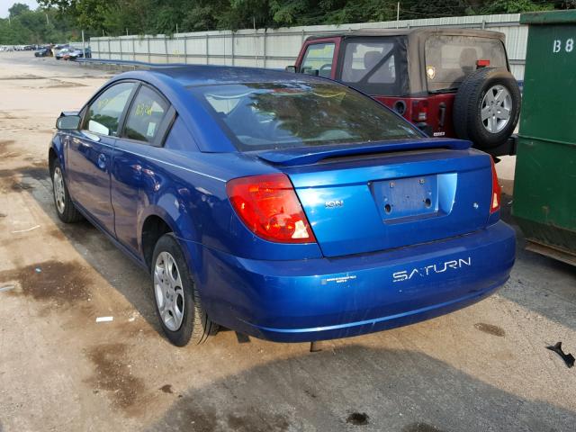 1G8AN12F84Z222181 - 2004 SATURN ION LEVEL BLUE photo 3