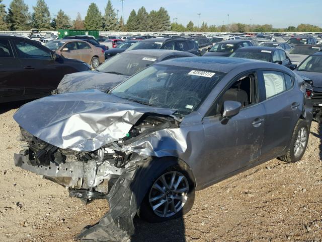 JM1BM1V75E1156013 - 2014 MAZDA 3 GRAY photo 2