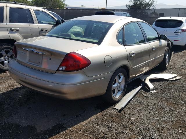 1FAFP55261G240021 - 2001 FORD TAURUS SES GOLD photo 4