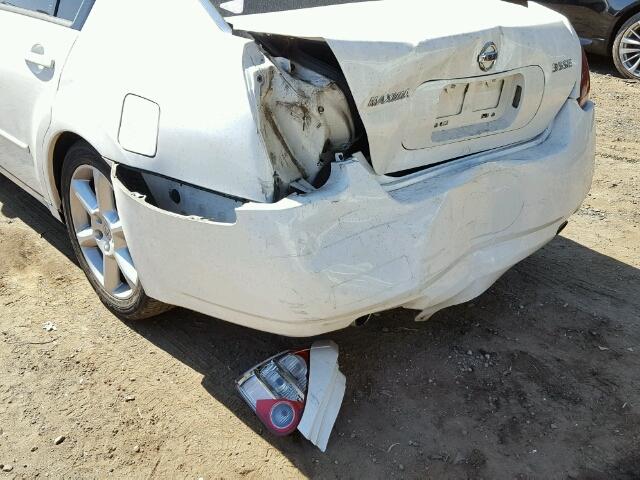 1N4BA41E26C813960 - 2006 NISSAN MAXIMA SE WHITE photo 9