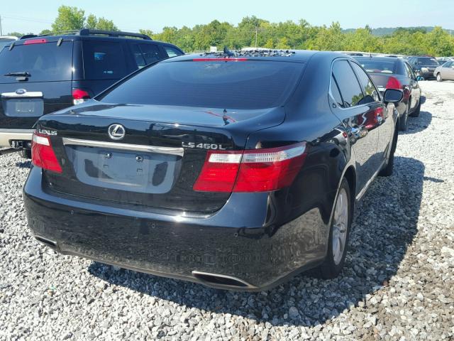 JTHGL46F975014869 - 2007 LEXUS LS 460L BLACK photo 4