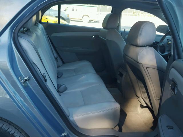 1G1ZJ57B084291041 - 2008 CHEVROLET MALIBU 2LT BLUE photo 6