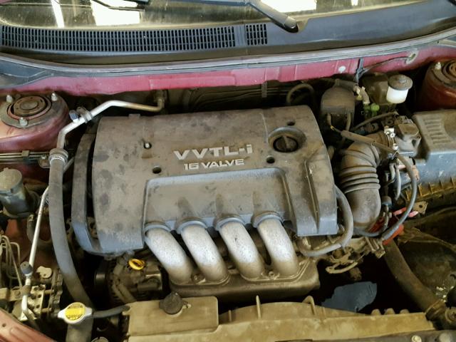 5Y2SN62L93Z408601 - 2003 PONTIAC VIBE GT RED photo 7