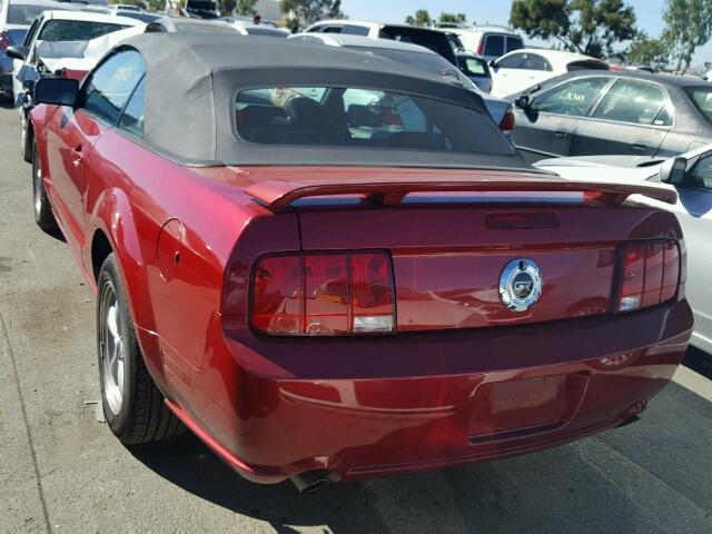1ZVHT85H885156192 - 2008 FORD MUSTANG GT RED photo 3