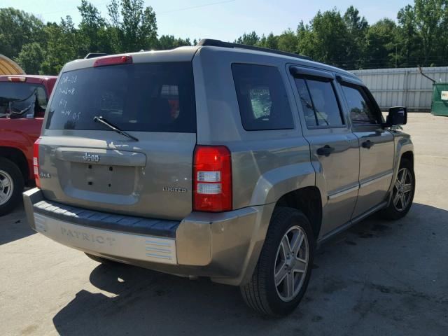 1J8FF48W58D638881 - 2008 JEEP PATRIOT LI GRAY photo 4