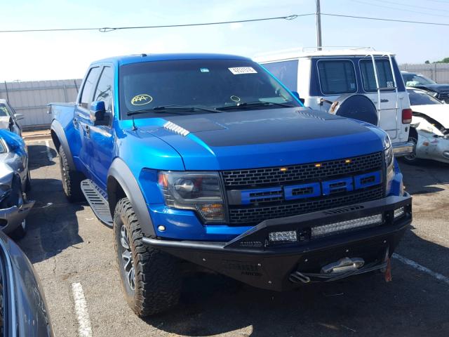 1FTFW1R64DFA67130 - 2013 FORD F150 SVT R BLUE photo 1