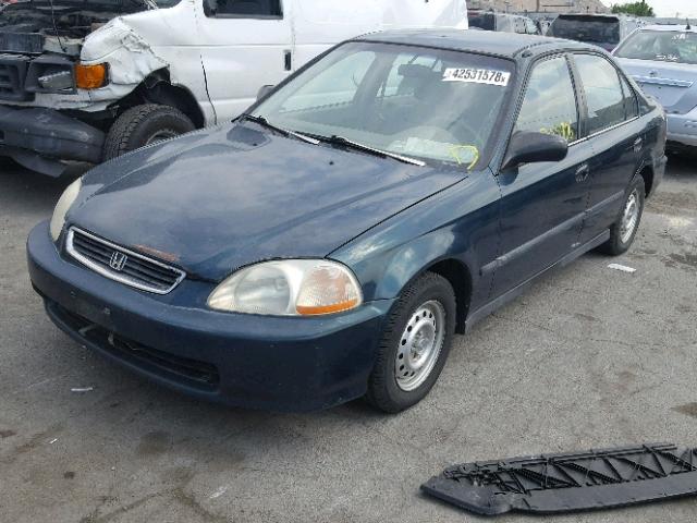 1HGEJ6523TL003608 - 1996 HONDA CIVIC DX GREEN photo 2