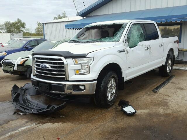 1FTEW1EG7HFA52198 - 2017 FORD F150 SUPER WHITE photo 2