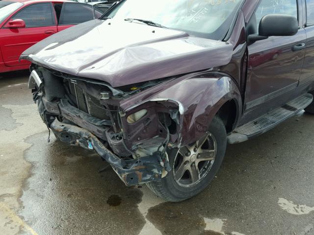 1D4HB48N94F156824 - 2004 DODGE DURANGO SL PURPLE photo 10