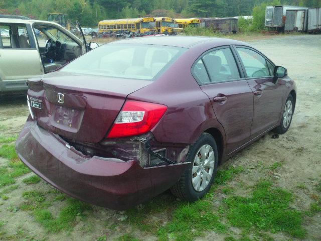 2HGFB2F5XCH537401 - 2012 HONDA CIVIC LX MAROON photo 4