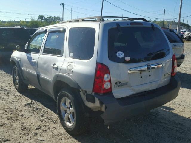 4F2YZ02ZX6KM32225 - 2006 MAZDA TRIBUTE I SILVER photo 3