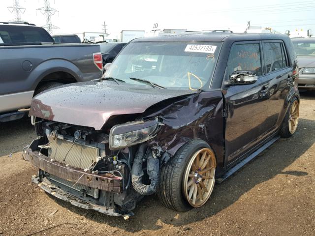 JTLKE50E181024160 - 2008 TOYOTA SCION XB Lila Foto 2