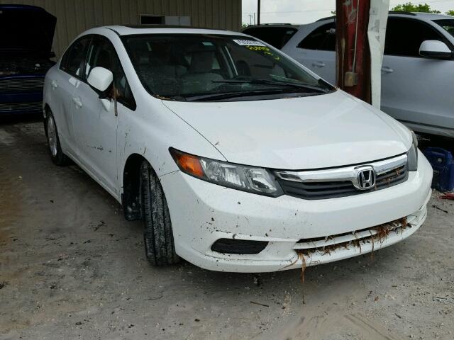 2HGFB2F80CH319218 - 2012 HONDA CIVIC EX WHITE photo 1