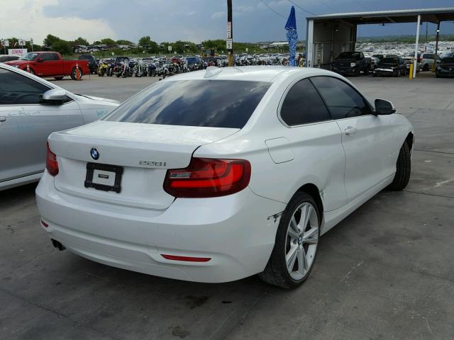 WBA1F5C58FV257004 - 2015 BMW 228 I WHITE photo 4
