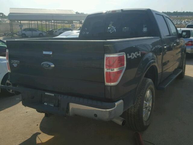 1FTFW1ET7DKF63574 - 2013 FORD F150 SUPER BLACK photo 4