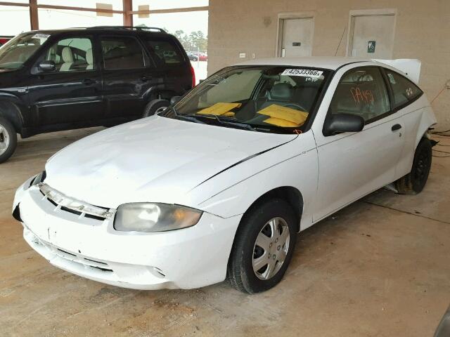 1G1JC12F737155197 - 2003 CHEVROLET CAVALIER WHITE photo 2