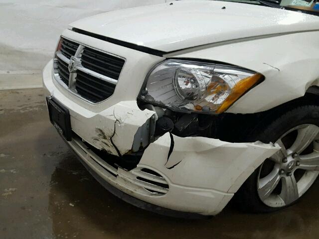 1B3CB4HA3AD602558 - 2010 DODGE CALIBER SX WHITE photo 10