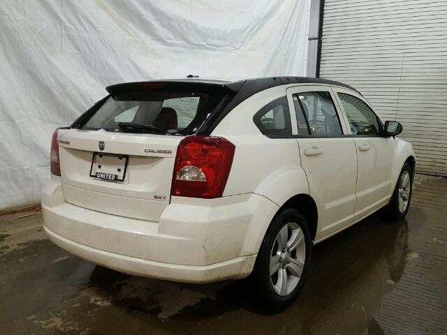 1B3CB4HA3AD602558 - 2010 DODGE CALIBER SX WHITE photo 4