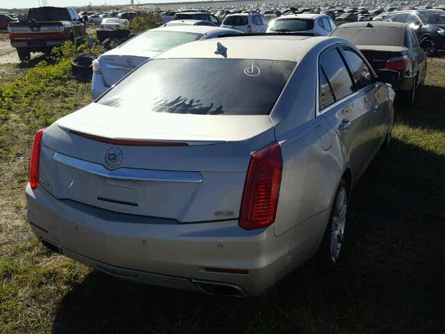 1G6AT5S39E0128439 - 2014 CADILLAC CTS SILVER photo 4