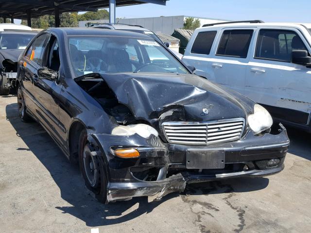 WDBRF52H47A955327 - 2007 MERCEDES-BENZ C 230 BLACK photo 1