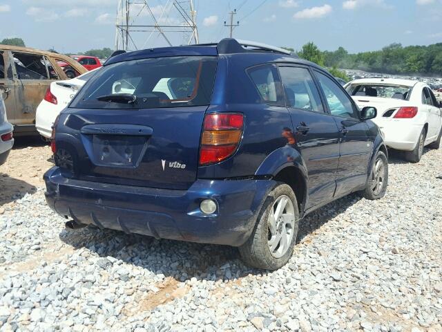 5Y2SL62854Z411076 - 2004 PONTIAC VIBE BLUE photo 4