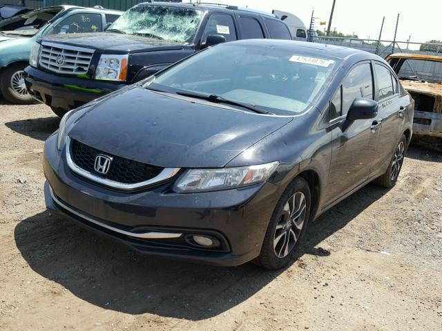 2HGFB2F97DH547727 - 2013 HONDA CIVIC EXL 黑色 照片 2