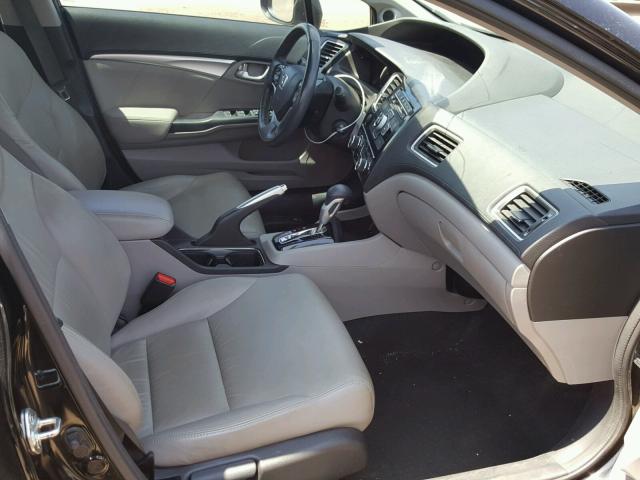 2HGFB2F97DH547727 - 2013 HONDA CIVIC EXL 黑色 照片 5