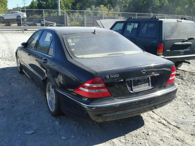 WDBNG75J82A280709 - 2002 MERCEDES-BENZ S 500 BLACK photo 3