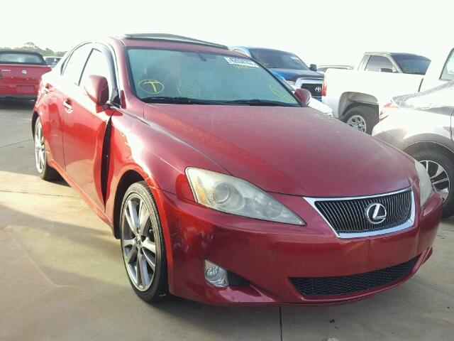 JTHBK262185070465 - 2008 LEXUS IS 250 RED photo 1