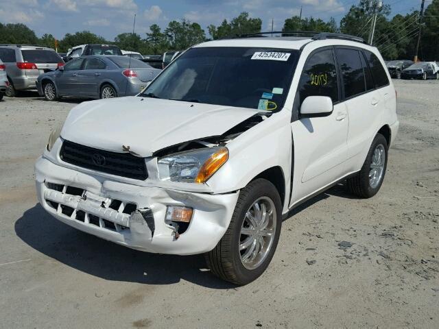 JTEGH20V120047678 - 2002 TOYOTA RAV4 WHITE photo 2