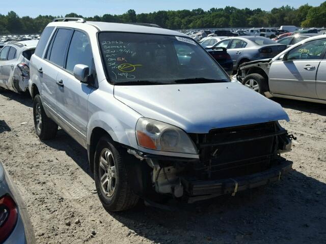 5FNYF18445B058376 - 2005 HONDA PILOT EX SILVER photo 1