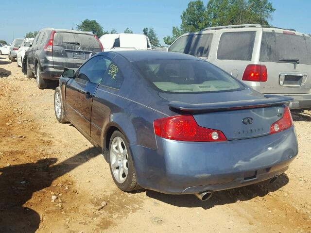 JNKCV54E05M410054 - 2005 INFINITI G35 BLUE photo 3