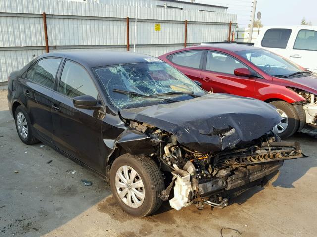 3VW2K7AJ9CM404688 - 2012 VOLKSWAGEN JETTA BASE Սև լուսանկար 1