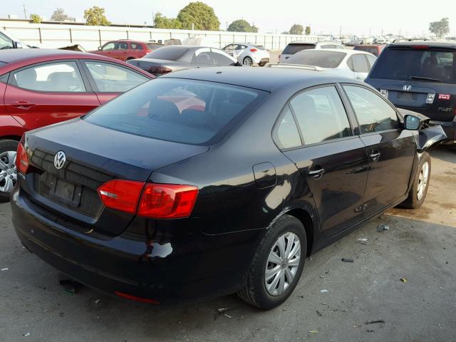 3VW2K7AJ9CM404688 - 2012 VOLKSWAGEN JETTA BASE Սև լուսանկար 4