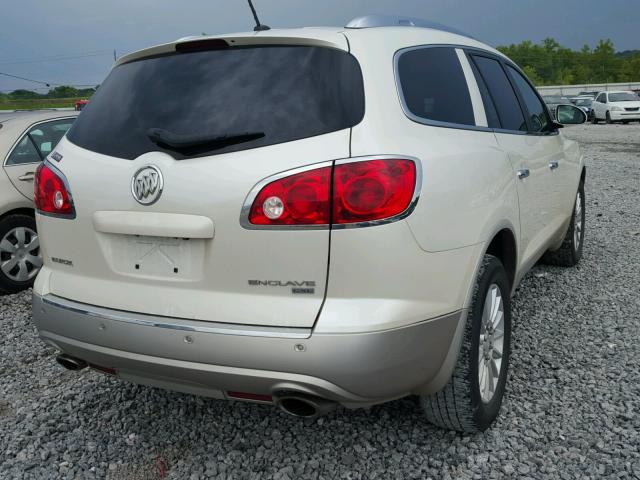 5GAKRBED0BJ340916 - 2011 BUICK ENCLAVE CX WHITE photo 4