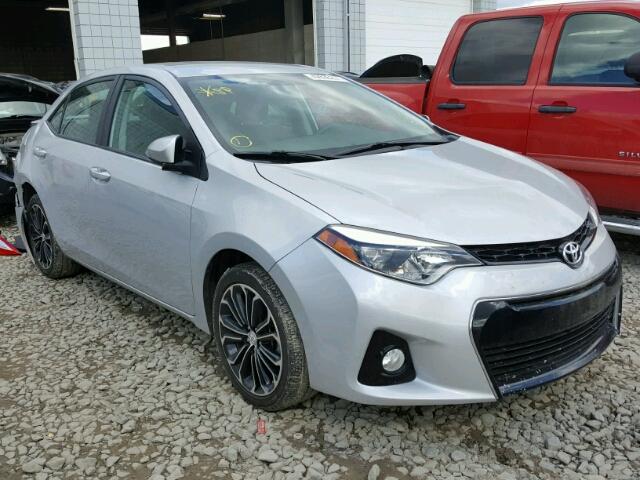 2T1BURHE5FC400507 - 2015 TOYOTA COROLLA SILVER photo 1