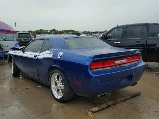 2C3CDYBT4CH254953 - 2012 DODGE CHALLENGER BLUE photo 3