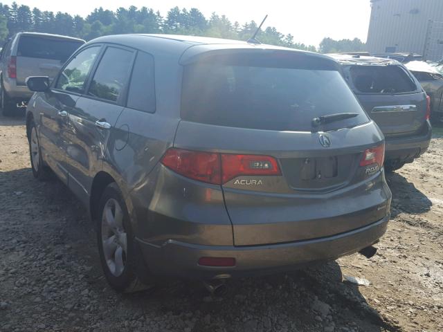 5J8TB18217A022355 - 2007 ACURA RDX GRAY photo 3