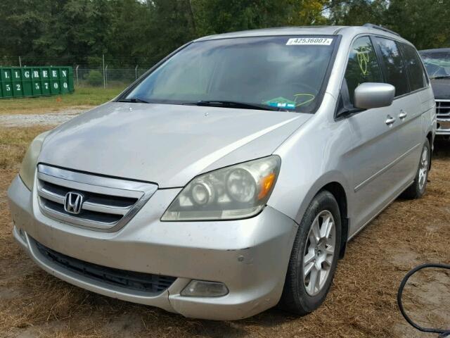 5FNRL38895B053279 - 2005 HONDA ODYSSEY TO SILVER photo 2