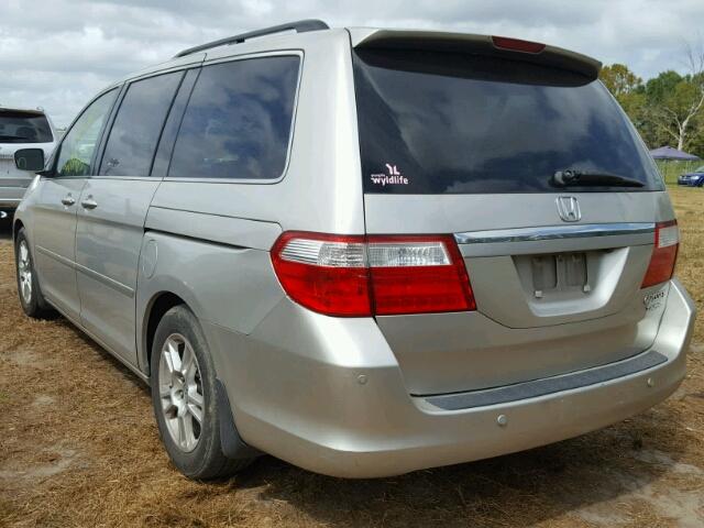 5FNRL38895B053279 - 2005 HONDA ODYSSEY TO SILVER photo 3