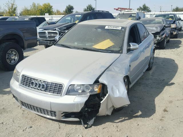 WAUPL68E75A100541 - 2005 AUDI S4 SILVER photo 2