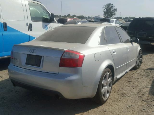 WAUPL68E75A100541 - 2005 AUDI S4 SILVER photo 4