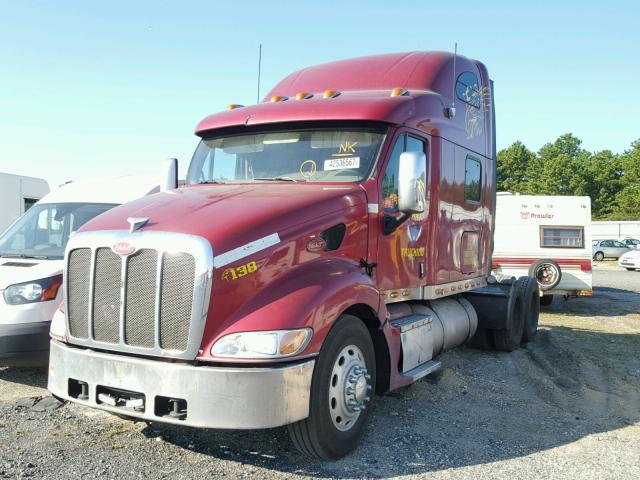 1XP7DB9X25D839709 - 2005 PETERBILT 387 RED photo 2