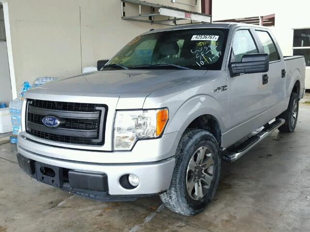 1FTEW1CM3EKG58111 - 2014 FORD F150 SUPER WHITE photo 2